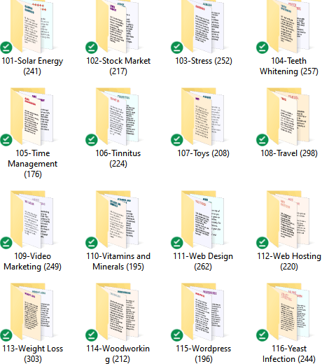 TipsVillage-116 Organized Niches